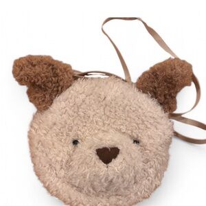 Jellycat little pup Dog plush Bag purse Cream and Brown